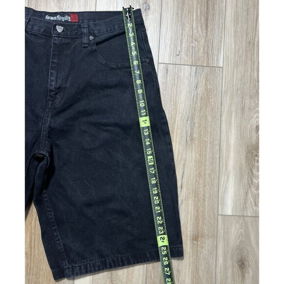 Vintage Roman Royalty RR Black Jean Skater Shorts - Size 38 - Picture 13 of 14